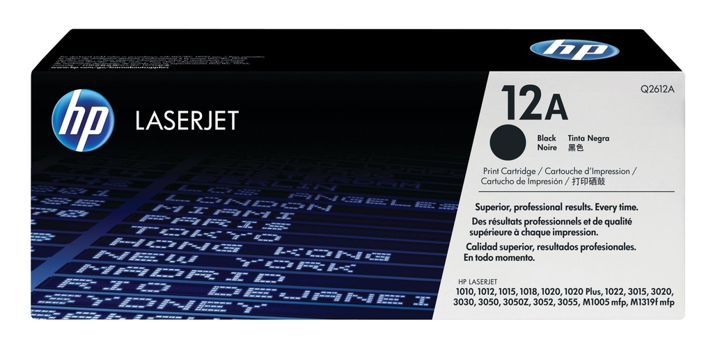 HP CARTUCHO ORIGINAL DE TÓNER NEGRO 12A LASERJET