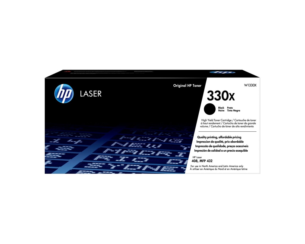 HP CARTUCHO DE TÓNER ORIGINAL DE ALTO RENDIMIENTO 330X LASER, NEGRO