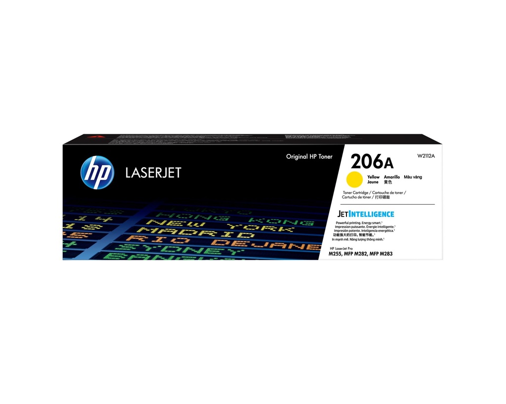 HP CARTUCHO DE TÓNER ORIGINAL LASERJET 206A, AMARILLO