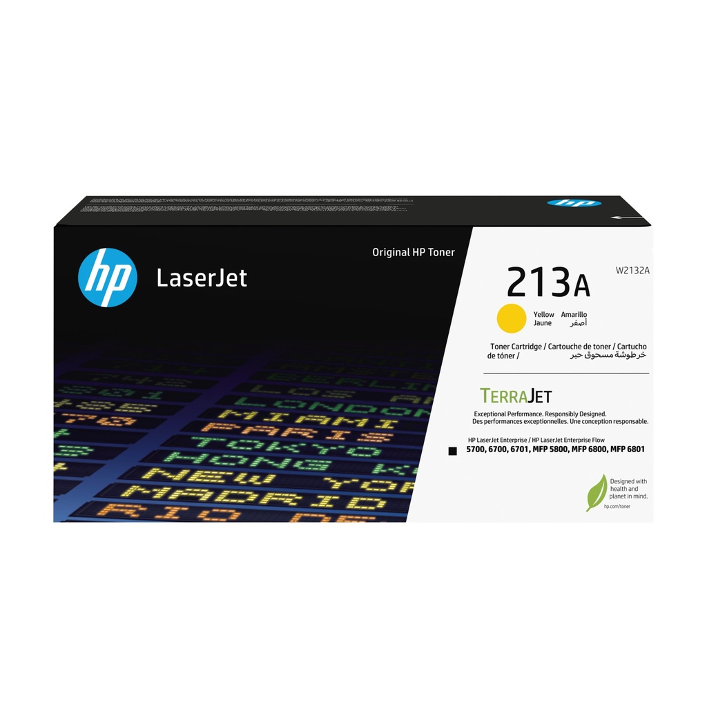 HP CARTUCHO DE TÓNER ORIGINAL LASERJET 213A AMARILLO