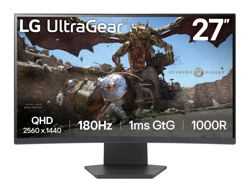 LG 27GS60QC MONITOR DE COMPUTADORA 68,6 CM (27″) 2560 X 1440 PIXELES FULL HD LCD NEGRO