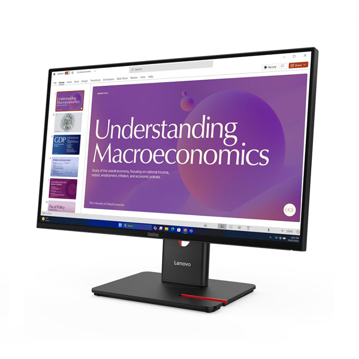 LENOVO MONITOR THINKVISION T24D40 SOPORTE CON INCLINACIN GIRO PIVOTE Y AJUSTE DE ALTURAPANTALLA IPS DE 238 PULGADAS GAMA D