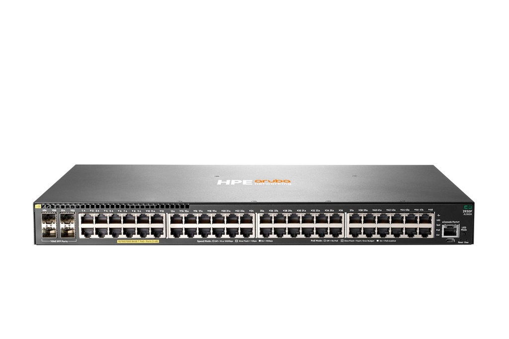 HEWLETT PACKARD ENTERPRISE HPE ARUBA NETWORKING 2930F 48G POE+ 4SFP SWITCH