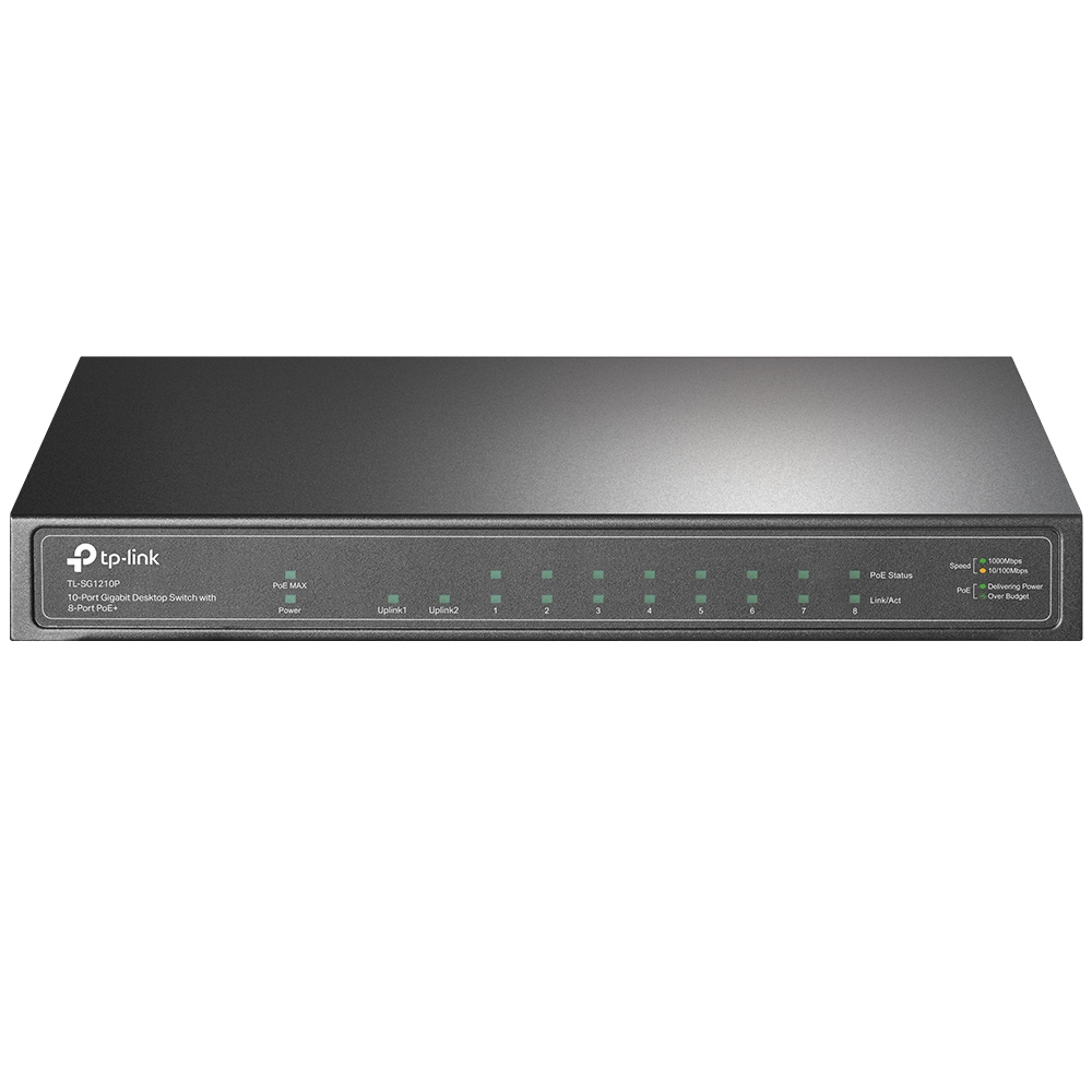 TP LINK TP-LINK TL-SG1210P DISPOSITIVO DE REDES NO ADMINISTRADO GIGABIT ETHERNET (10/100/1000) ENERGÍA SOBRE ETHERNET (POE) GRIS
