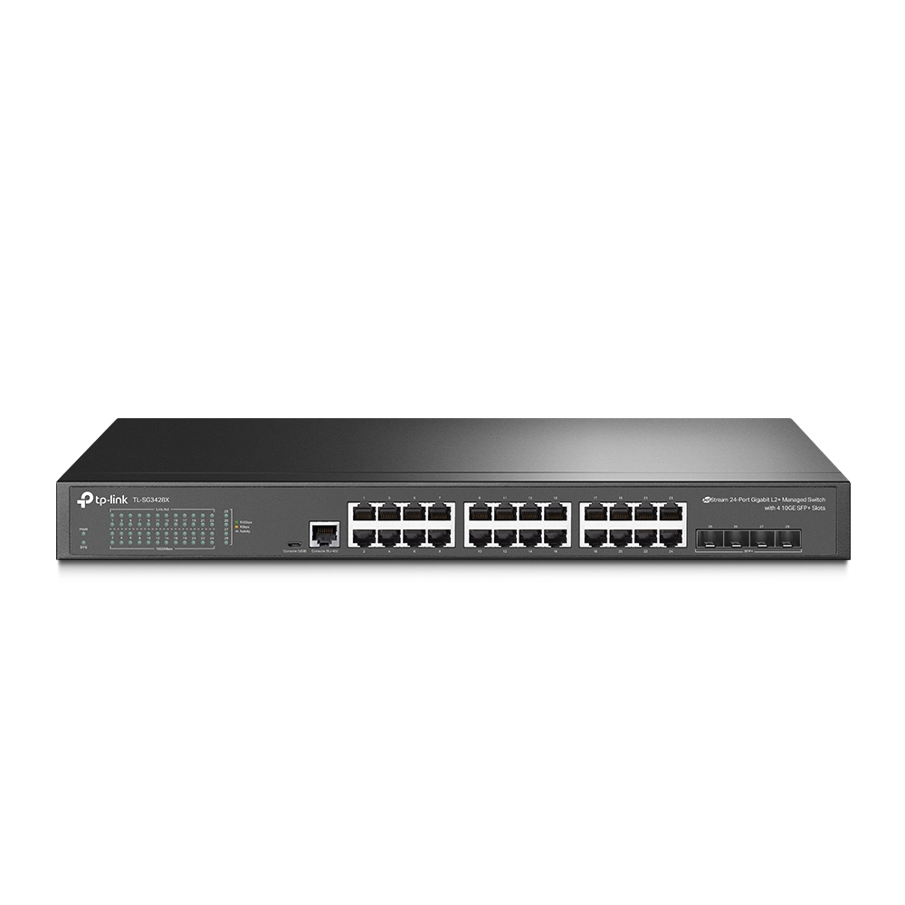 TP LINK TP-LINK JETSTREAM TL-SG3428X DISPOSITIVO DE REDES GESTIONADO L2+/L3 GIGABIT ETHERNET (10/100/1000) 1U NEGRO