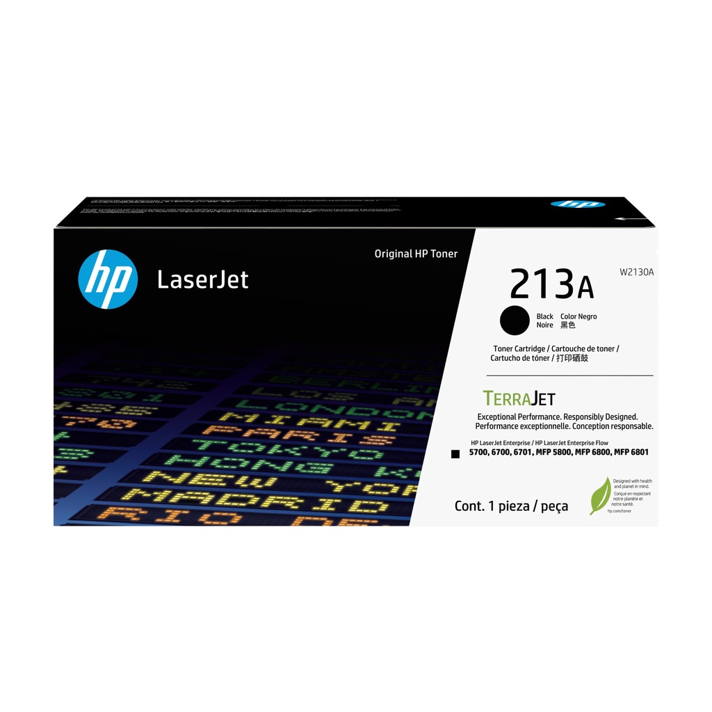 HP CARTUCHO DE TÓNER ORIGINAL LASERJET 213A NEGRO