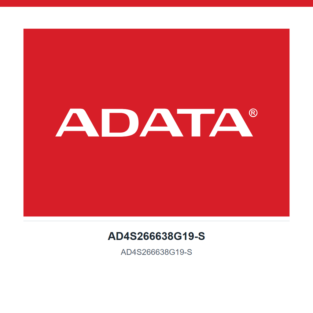 ADATA MEMORIA RAM DDR4 2666 8GB PORTATIL