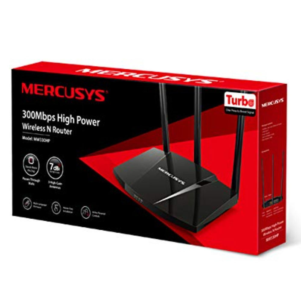 MERCUSYS  ROUTER  INALAMBRICO ALTA POTENCIA 300MBP