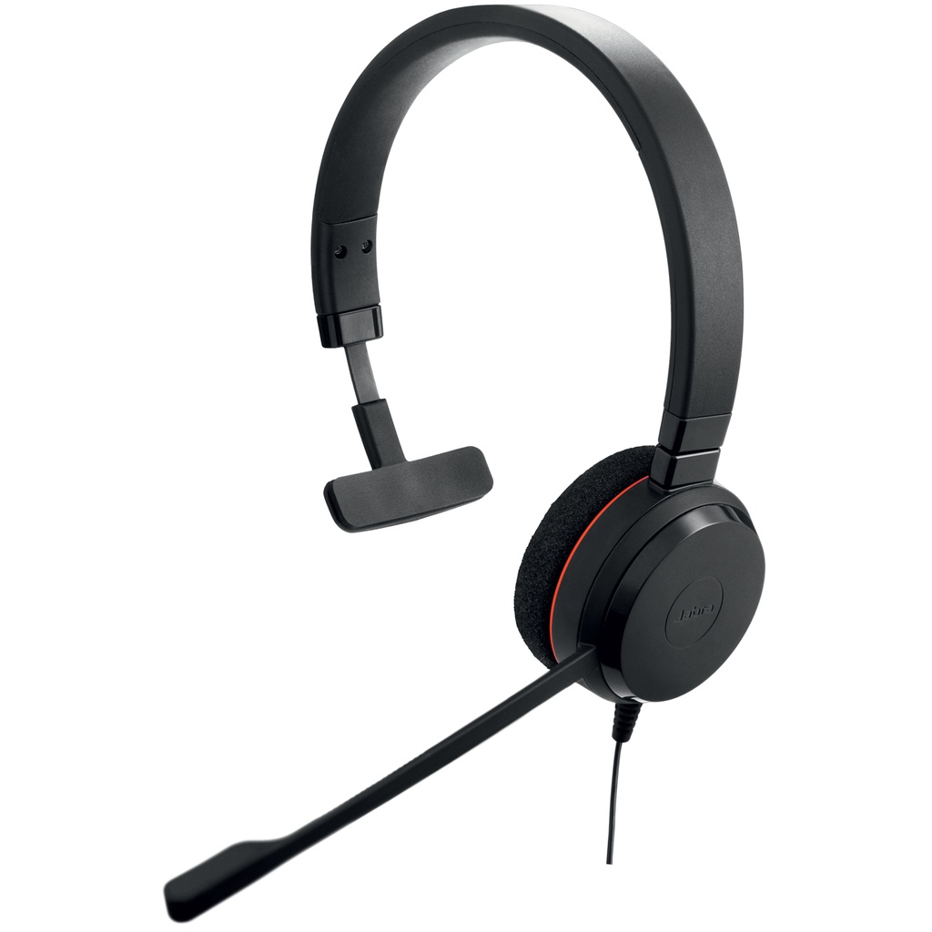 JABRA DIADEMA MONOAURAL EVOLVE20 MS MICROFONO  NEGRO