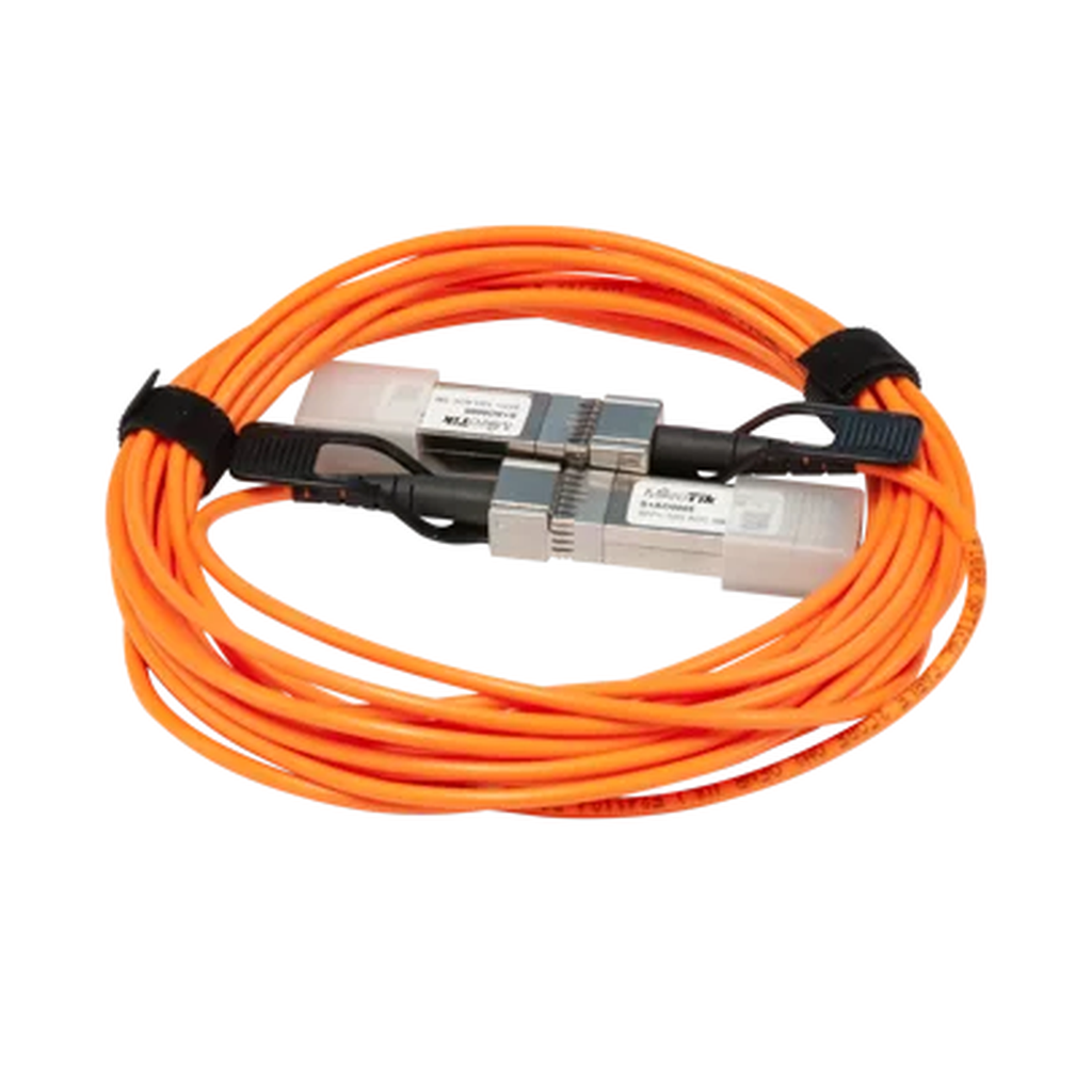 S+AO0005 CABLE DE CONEXION RAPIDA DE MIKROTIK S+AO0005, CABLE DE 5MTS EN FIBRA QUE SOPORTA VELOCIDADES DE 1G/10G - DISPONIBLES 