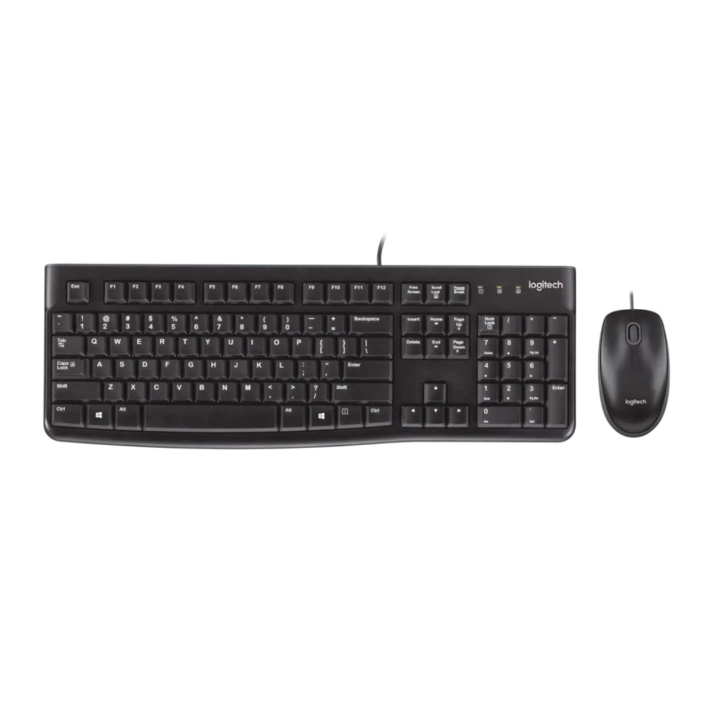 LOGITECH COMBO TECLADO + MOUSE MK120 ALAMBRICO USB