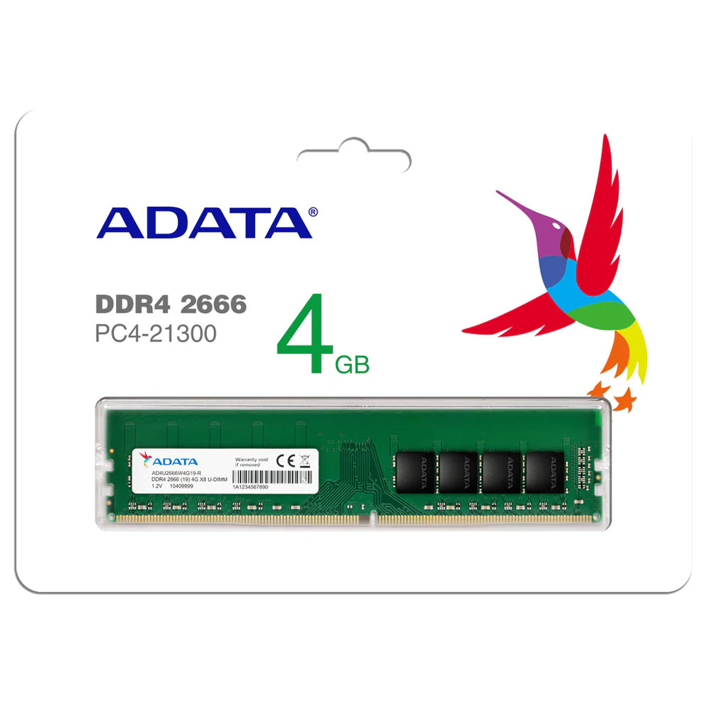 ADATA MEMORIA RAM 4GB 2666 MHZ DESKTOP