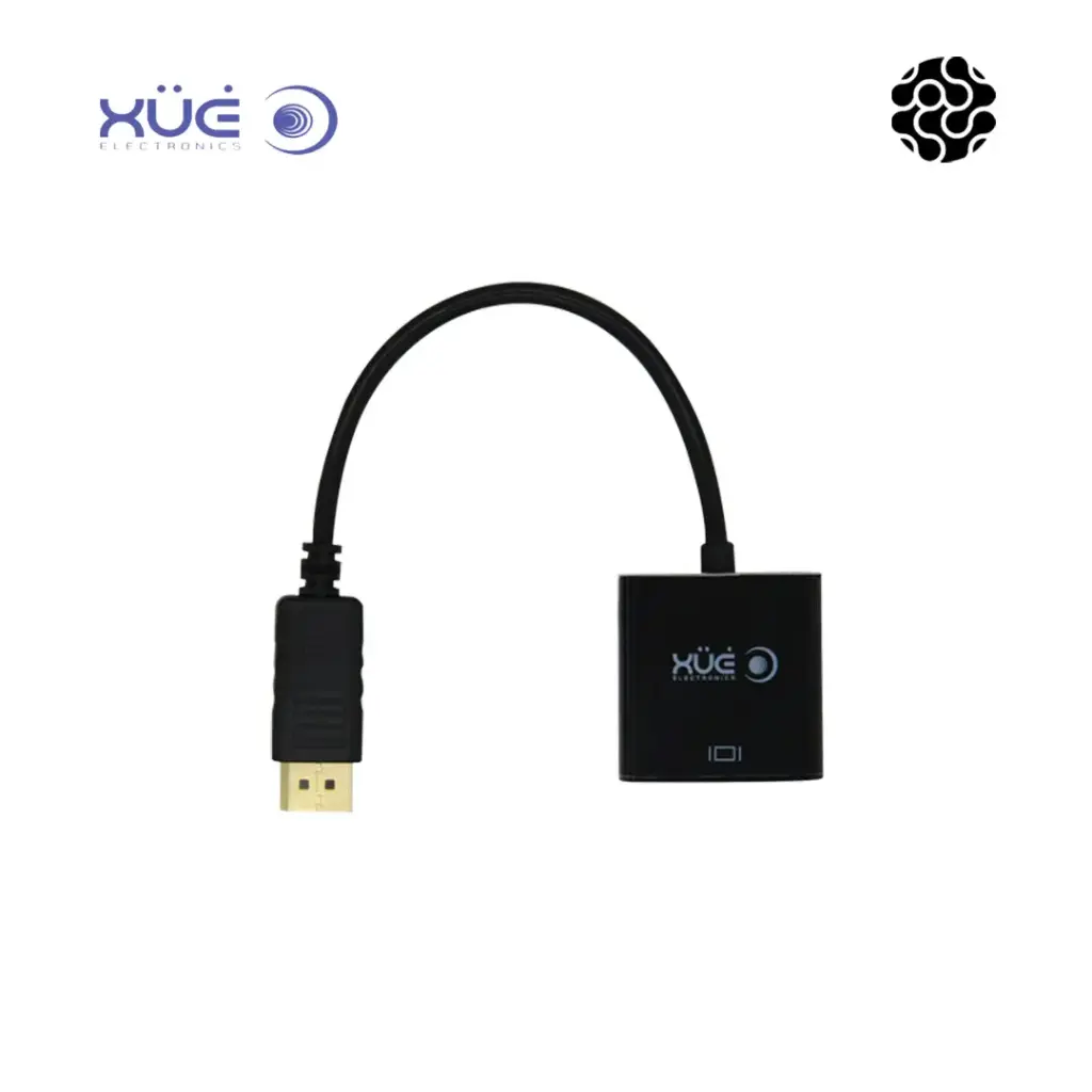 XUE CONVERTIDOR DISPLAYPORT A VGA (NEGRO) 20CM XUE® (3166)