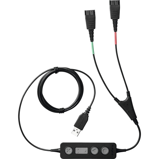 [265-09] JABRA CABLE LINK 265 DOBLE QD A USB PARA SUPERVISIÓN EN SOFTPHONES / PC