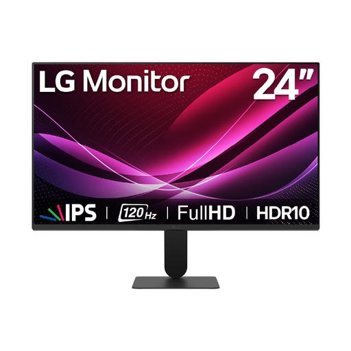 [24U411A-B.AWPQ] MONITOR LCD LG 24U411A-B 24" CLASS FULL HD - 16:9 - NEGRO - 60.5CM (23.8") VIEWABLE - TECNOLOGÍA CONMUTACIÓN EN EL MISMO PLANO (IN-PLANE SWITCHING, IPS) - 1920 X 1080 - 16,7 MILLONES DE COLORES - 220CD/M² - 1MS - 120HZ REFRESH RATE - INCLINABLE - HDMI - VGA - COMPATIBLE CON MONTURA VESA