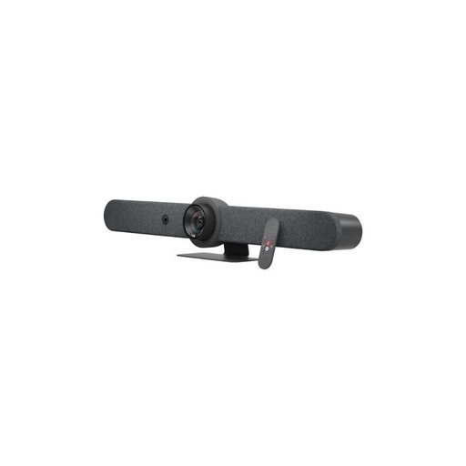 [960-001308] RALLY BAR, GRAPHITE, VIDEO BAR, 4K, 15X ZOOM, PTZ, ALL-IN-ONE DESIGN FOR SM/MED ROOMS. INCLUDES: RALLY BAR W/STAND, POWER SUPPLY, AC POWER CORD, HDMI CABLE (2M/6.5FT), USB CABLE (2.2M/7/2FT), BT REMOTE CONTROL, LENS CAPS 2-YR LIMITED WARRANTY