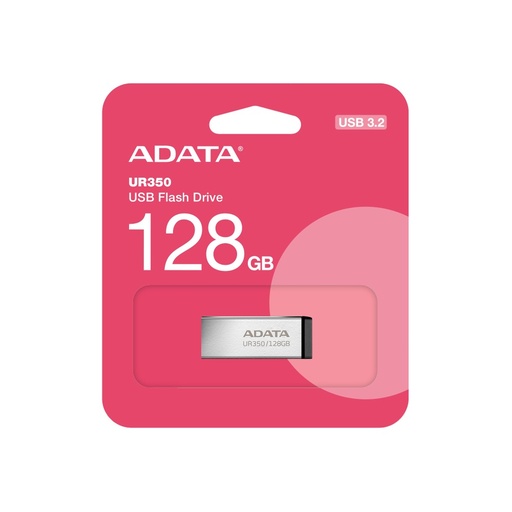 [UR350-128G-RSR/BK] ADATA MEMORIA USB UR350 128GB 3.2 METÁLICA