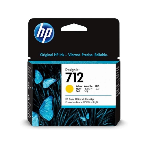 [3ED69A] HP CARTUCHO DE TINTA 712 DESIGNJET AMARILLO 29ML