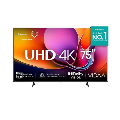 [75A6NV] HISENSE TV 75" LED UHD 4K SMART TV 75A6NV VIDAA