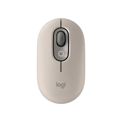 [910-006648] LOGITECH MOUSE INALAMBRICO POP MOUSE WITH EMOJI - ALMENDRA
