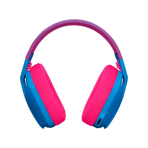 [981-001061] LOGITECH DIADEMA GAMING , INALAMBRICOS CON USB PORTABLE, AZUL/ROSADO