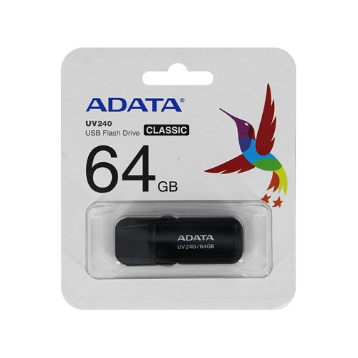 [AUV240-64G-RBK] ADATA MEMORIA USB 2.0 UV240 64GB NEGRA