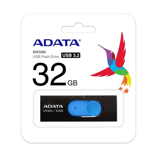 [AUV320-32G-RBKBL] ADATA MEMORIA USB UV320 3.2 32GB NEGRO CON AZUL