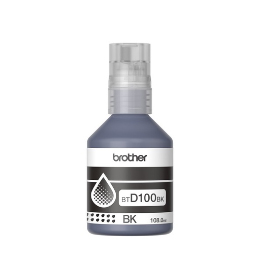 [BTD100BKMEX] BROTHER BOTELLA NEGRA ALTO RENDIMIENTO 7.500 PÁGS.