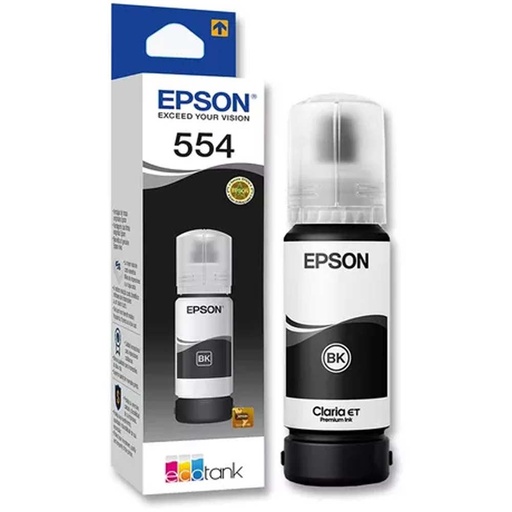 [C13T06X12A] EPSON BOTELLA T554120-AL NEGRO PIGMENTO, 70 ML L8180 (6.700 PAGINAS)