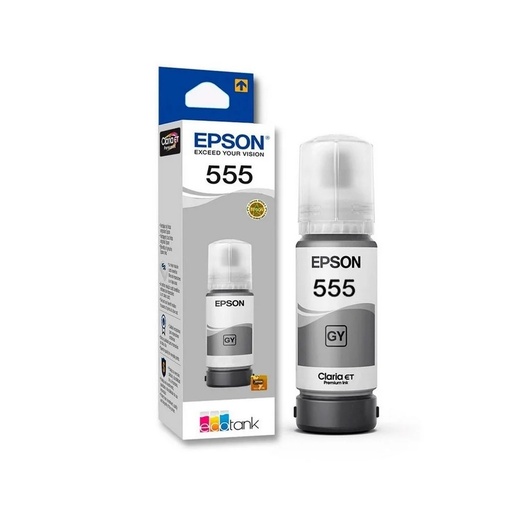 [C13T06Y52A] EPSON BOTELLA T555520-AL GRIS, 70 ML L8180 (SOLO SE UTILIZA PARA IMPRESIÓN DE FOTOGRAFIA)