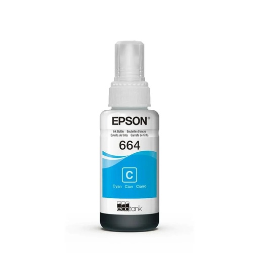 [C13T66422A] EPSON BOTELLA T664220 - CYAN IMPRESORA L200/210/350/355/555 (7.500 PAGINAS)
