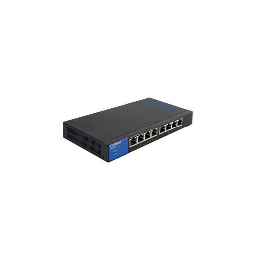 [LGS108P] LINKSYS SWITCH LGS108P, 8 PUERTOS ETHERNET GIGABIT DE AUTO DETECCIÓN,COMPATIBILIDAD POWER OVER ETHERNET (POE+) 4 PUERTOS POE+, 4 PUERTOS NO POE, PRESUPUESTO 50 W, CONEXIÓN CON CABLE DE HASTA 1,000 MBPS,,CONEXIÓN PLUG-AND-PLAY SENCILLA.