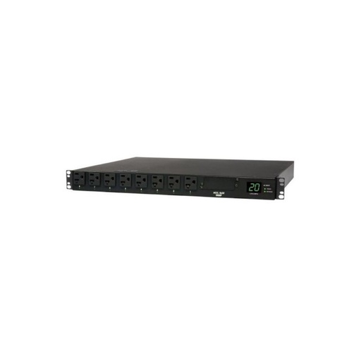 [PDUMH20AT] TRIPPLITE PDU MONOFÁSICO CON MEDIDOR DIGITAL DE CORRIENTE / ATS - SWITCH DE TRANSFERENCIA AUTOMÁTICA, 20A 120V, INSTALACIÓN HORIZONTAL 1U