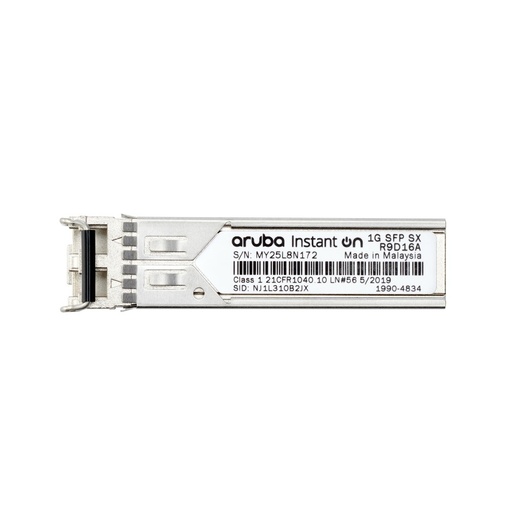[R9D16A] ARUBA TRANSCEIVER INSTANT ON 1G SFP LC SX 500M MMF XCVR