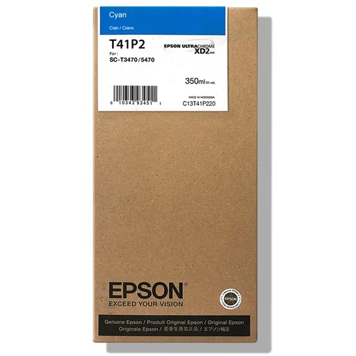 [T41P220] EPSON CARTUCHO CYAN 350ML