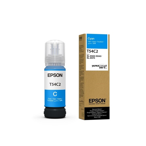 [T54C220] EPSON BOTELLA DE TINTA CYAN 70ML PARA D570SE