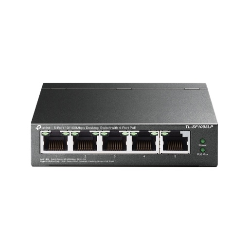 [TL-SF1005LP] TPLINK SWITCH NO ADMINISTRABLE 5 PUERTOS 10/100 4 PUERTOS POE
