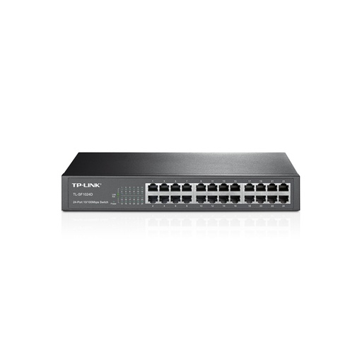 [TL-SF1024D] TPLINK SWITCH TP-LINK NO ADMINISTRABLE 24 PUERTOS FAST ETHERNET DE ESCRITORIO Y PARA MONTAJE EN RACK