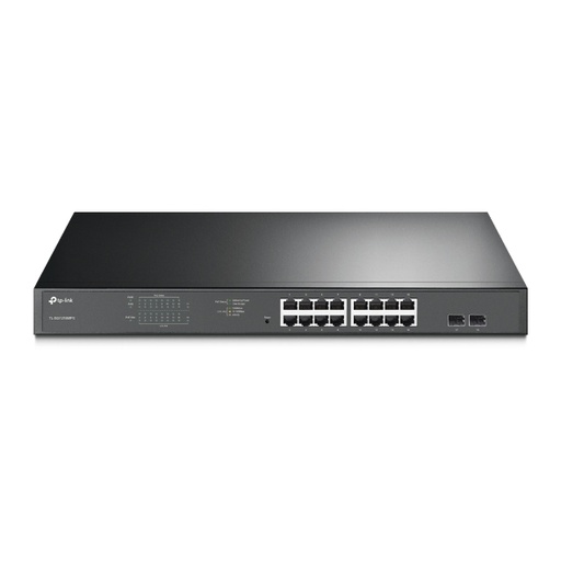 [TL-SG1218MPE] TPLINK SWITCH DE 16 PUERTOS POE + RJ45 10/100 / 1000MBPS CON 2 RANURAS SFP