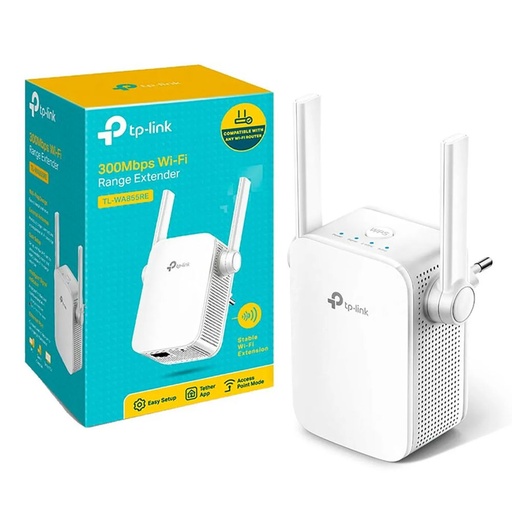 [TL-WA855RE] TPLINK EXTENSOR DE RANGO INALÁMBRICO, CONECTOR DE PARED 300MBPS 2 ANTENAS EXTERNAS