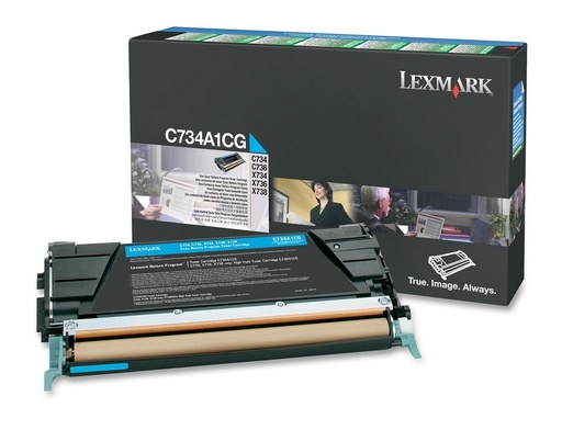 [C734A1CG] TÓNER CIAN LEXMARK C734A1CG
