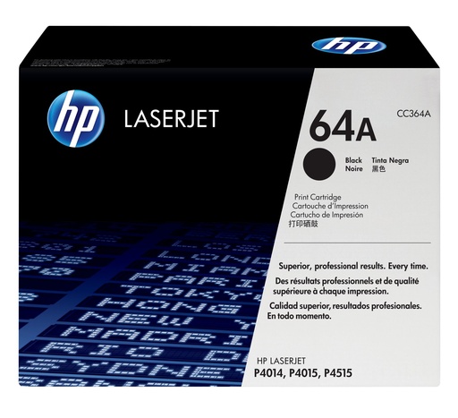 [CC364A] HP CARTUCHO ORIGINAL DE TÓNER NEGRO 64A LASERJET