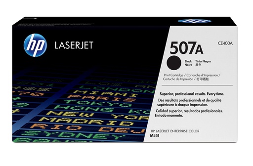 [CE400A] HP CARTUCHO ORIGINAL DE TÓNER NEGRO 507A LASERJET