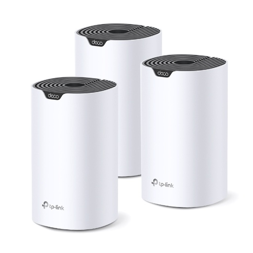 [Deco-S7(3-pack)] TP LINK TP-LINK DECO S7 (3-PACK) DOBLE BANDA (2,4 GHZ / 5 GHZ) WI-FI 5 (802.11AC) BLANCO, NEGRO INTERNO