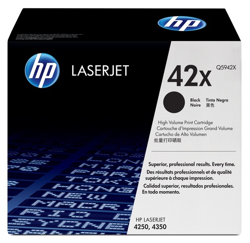 [Q5942X] HP 42X HIGH YIELD BLACK ORIGINAL LASERJET TONER CARTRIDGE CARTUCHO DE TÓNER 1 PIEZA(S) NEGRO