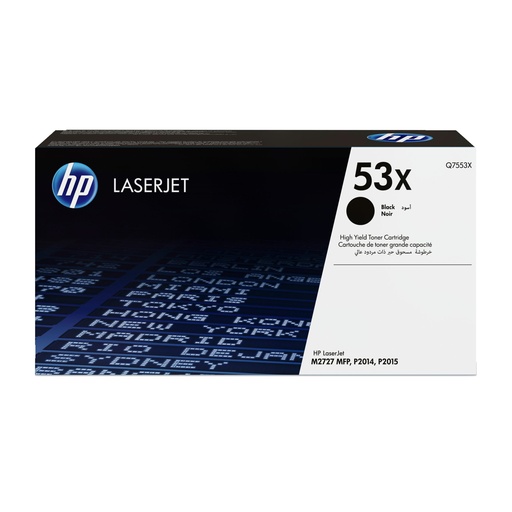 [Q7553X] HP CARTUCHO ORIGINAL DE TÓNER NEGRO DE ALTO RENDIMIENTO 53X LASERJET
