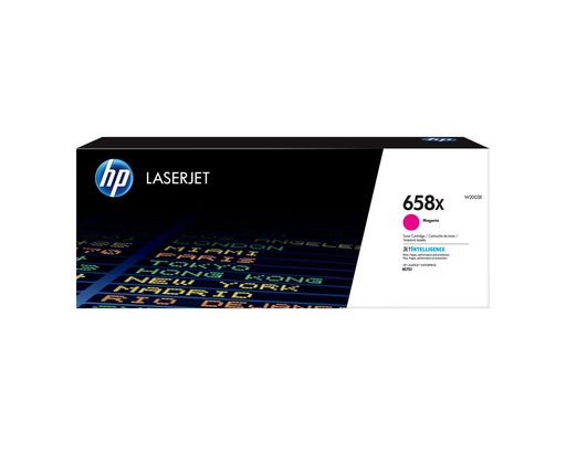 [W2003X] HP CARTUCHO DE TÓNER ORIGINAL LASERJET 658X DE ALTO RENDIMIENTO, MAGENTA