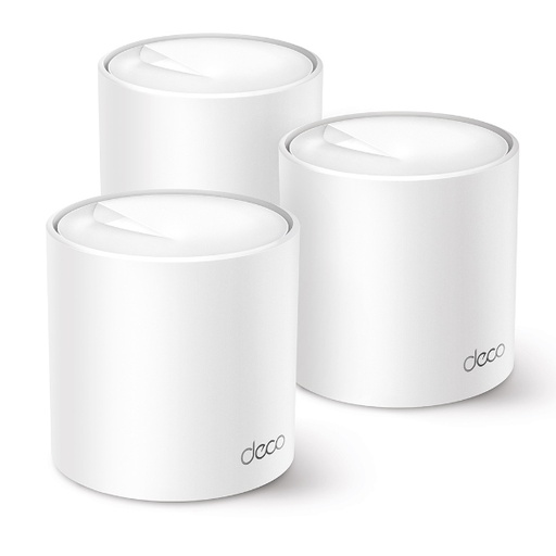 [Deco-X50(3-pack)] TP LINK TP-LINK DECO X50 (3-PACK) DOBLE BANDA (2,4 GHZ / 5 GHZ) WI-FI 6 (802.11AX) BLANCO INTERNO